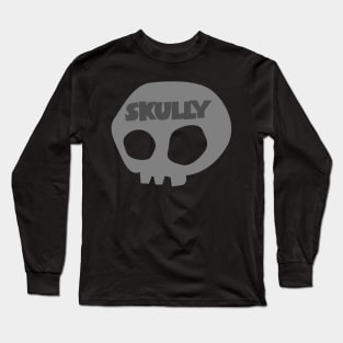 Skully skull design illustration Long Sleeve T-Shirt